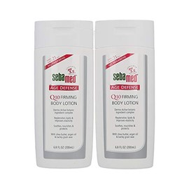 Set of 2 Sebamed Age Defense Q10 Firming Body Lotion Anti-Aging Moisturizer With Shea butter and Argan Oil 6.8 Fluid Ounces (200 Milliliters) Value Pack