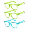 OWL 3 Pack Kids Glow In The Dark Glasses, Blue
