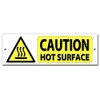 CAUTION HOT SURFACE quality metal safety sign