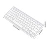 Ultra Thin Keyboard BT Wireless Splashing Proof Bilingual Language Keypad
