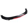 Front Bumper Lip Splitter Lower Spoiler Body Black+Red For Dodge