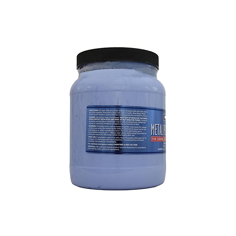 Blue Magic 550 Metal Polish Cream Non-Abrasive Tarnish and Oxidation