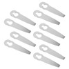 10 Pcs Lawn Mower Metal Blade Replacement Mowing Blade for