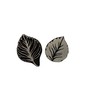 Decorative Leaf Design Block Printing Stamps, Set of 2, Handmade