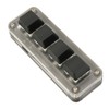 Programmable Keypad USB 4 Keys Mini Portable Mechanical Keyboard HID