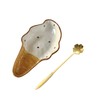 Ceramic Spoon Rest for Stove Top Cute ice cream Shaped