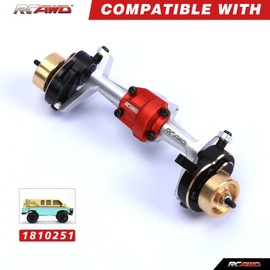 RCAWD Front Portal Axle Set & Brass Counterweights for 1/18 CR18P EVO Rock Van Trail Hunter Series Upgrades Part Silver