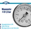 'Gauge NG40/1-0 1,5bar, G1/8, Vacuum Back
