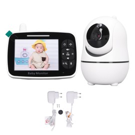 3.5in Baby Monitor Wireless 900ft Range Video Baby Monitor with Camera Audio for Infants Safety 100‑240V EU Plug