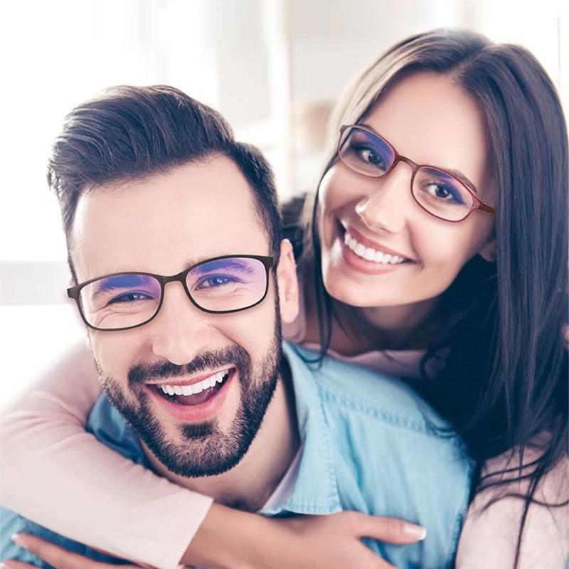 CVVTSPE 3-Pack Ultra Lightweight Classic Men's Reading Glasses with Blue