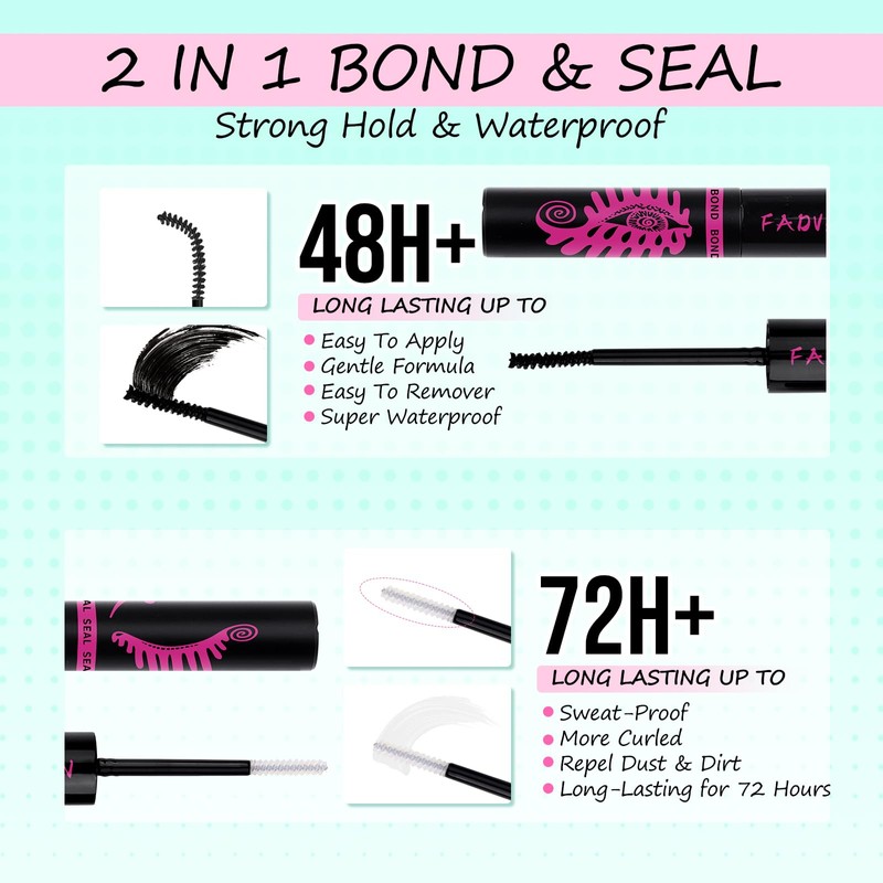 Wispy Lash Extension Kit 238Pcs Lash Clusters Kit Eyelash Extensions