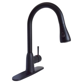 Phoenix PF231766 Premium Slimline Single Handle with Power Boost Pull Down Kitchen Faucet - Matte Black