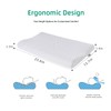 SUQ I OME Slim Sleeper-Ultra Thin Memory Foam Pillow for