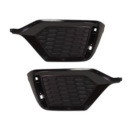 For Honda Civic 2017 2018 2019 Bumper Cover Grille Driver And Passenger Side | Pair | Rear | CAPA Certified | Hatchback | Matte Black | ABS Plastic | Replacement For HO1138102, HO1139102