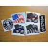 Unbranded/Generic 6 Hard Hat Stickers \ Wavy American Flags Police Firefighter We the People 2nd -