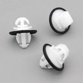 VVO Fasteners Plastic Side Body Moulding Strip Trim Clip, White (Pack of 50)
