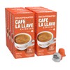 Cafe La Llave Decaf Latin Style Espresso Pods, Dark Roast,