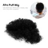 Beavorty Natural Look Afro Bun Hairpiece Heat Resistant Wig for