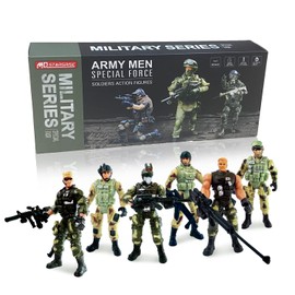 MQSTARSRISE Army Men Action Figures,Soldiers Toys for Boys Age 4-7,Military Playset Action Figures Soldier Toy Set with Weapons Birthdaty Halloween Xmas Gift for Boys