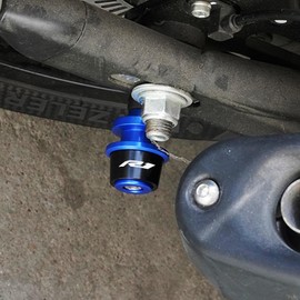 MOWOK For Yamaha R1 YZF-R1 R1M YZFR1 Motorcycle Accessories CNC Aluminum 6mm Swing Arm Stand Screws Swingarm Spools Sliders (Blue)