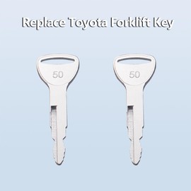 La Macaza 10PCS Forklift Heavy Equipment Keys, A62597 Replacement Ignition keys, 57591-23330-71, Code A62597 replaces 162597