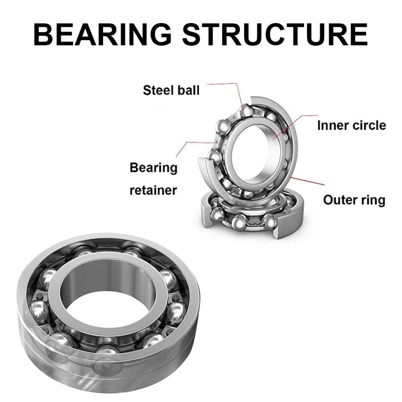 4pcs 608 ZZ Ball Bearings, 608zz Metal Double Shielded Miniature