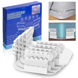Sheet Holders, Bed Lock Sheet Holder for Corners with Lock Strips, Heavy Duty Fitted Sheet Holders Keep Sheets Firm & Tight, Open Corner Sheet Fasteners Fit on All Mattress Sizes, Easy Installation