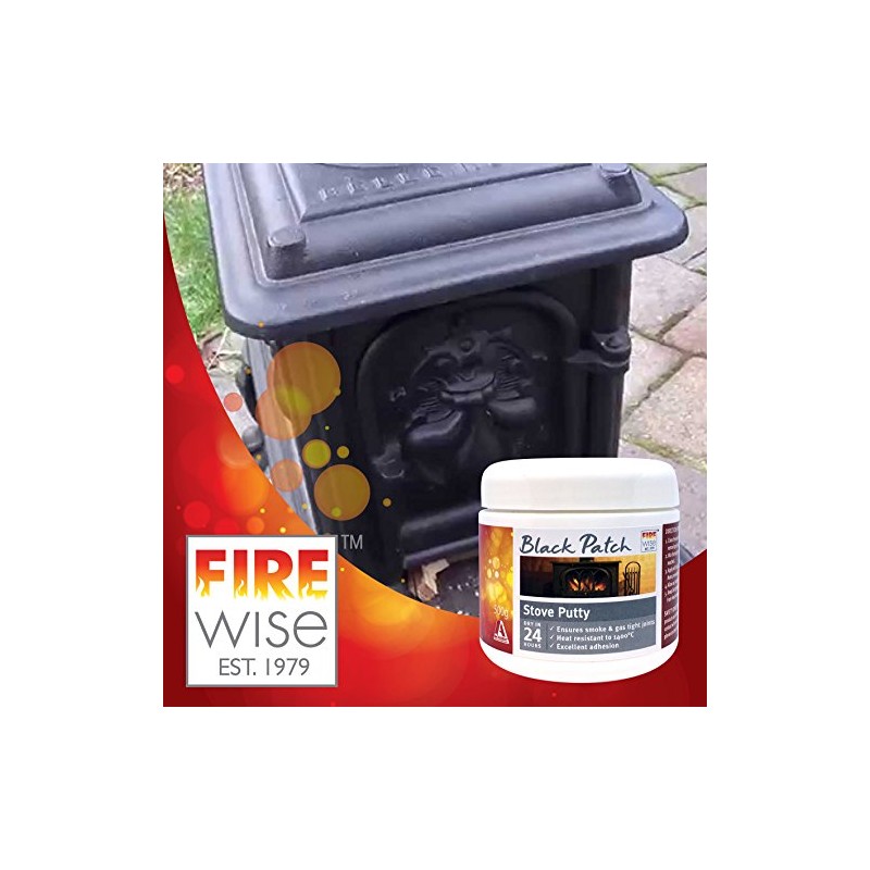 Black Patch Stove Putty 500g Ideal for Fuel Stoves and