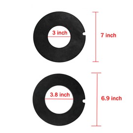 iFJF 385311462 RV Toilet Rubber Bowl Leak Seal Kit Replacement for Travel Trailer RV Camper Toilet 385310677 Without Overflow Holes
