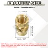 PATIKIL Threaded Inserts M6x12x8mm, 20 Pcs Brass Heat Set Insert