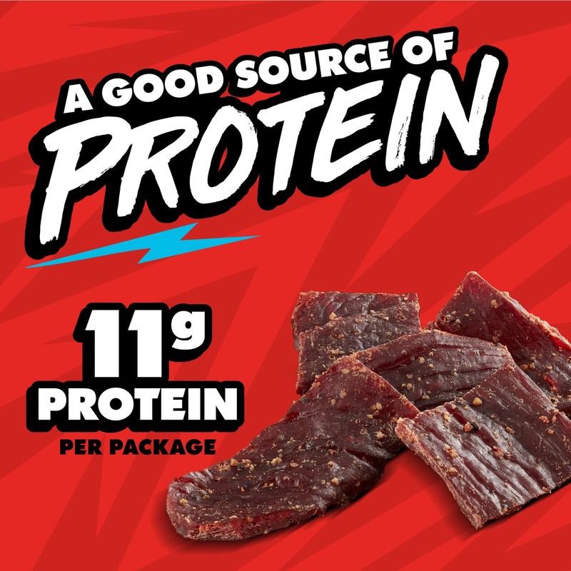 Jack Link’s x MrBeast Beef Jerky, Peppered Beef Jerky, As