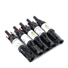 Cozyel 5 x Solar PV Solar Diode Plug Solar Diode Plug Built-in Diode, 10A/15A/20A DC1000V Male/Female Waterproof Photovoltaic Connectors Solar Panel Cable Connectors Plug (30A)