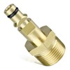 1-Piece M22 Pressure Washer Connector, Brass M22 Plug to Quick