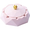 Stainless Steel Ashtray with Lid, Windproof Indoor/Outdoor Ash Holder for