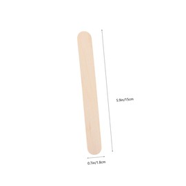 KONTONTY 100pcs Popsicle Sticks for DIY Crafts Natural Wood Ice Cream Sticks Smooth Touch Tongue Depressors for Activities Safe and Practical for Home and Parties