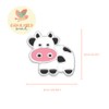 925 Sterling Silver Cute Animal Children's Stud Earrings, Cow