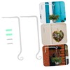 IWOWHERO 2Pcs Wrought Iron Wall Bracket Hooks for Hanging Plants