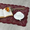 kilofly Handmade Crochet Lace Rectangular Table Runner 15 x 51