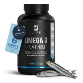 Omega 3 Platinum De 180 Cápsulas Con 1000 mg Por Porción B Life