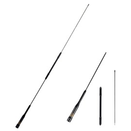 Antena de radio móvil de doble banda de 2 metros, 70 cm, AZ507RB, 29.5 pulgadas, 144/430 MHz, conector PL259 para coche, vehículo, camión, transceptor móvil