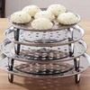 This sturdy steaming rack is not easy to deform and
