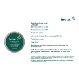 4 Pz Immi Desodorante Natural Ecologico Mujer Y Hombre