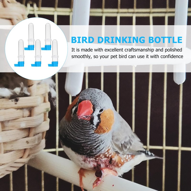 TEHAUX Automatic Bird Water Dispenser, Bird Drinker Cage Feeders Parrot