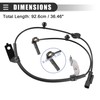 Motoforti Front Left Right ABS Wheel Speed Sensor, for Jeep
