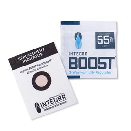 Integra Boost Integra Boost - 55% RH Level - 2 Gram Size - Two-Way Humidity Control Pack - Includes Humidity Indicator Cards - Humidity Balancer Packet For Packaged Foods & Herbs Storage, Protects 1/4 Oz, (6 pcs)