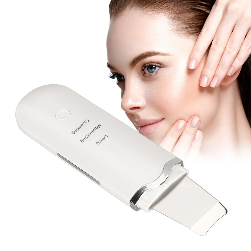 Electric Skin Scrubber Pore Spatula Face Cleaning Blackhead Removal Ultrasound