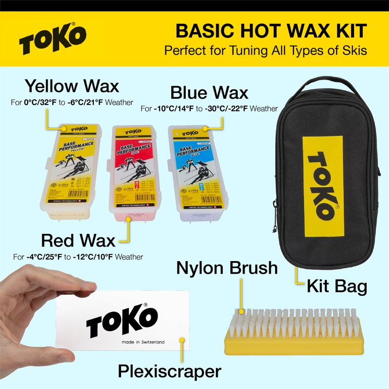 TOKO Basic Hot Wax KIT Black-Yellow, Universal