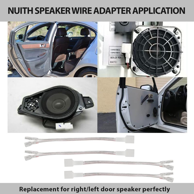 NuIth Car Speaker Wiring Harness Adapter Replacement for Hyundai Genesis