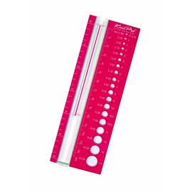 KnitPro - Misuratore per Ferri, Colore: Rosso