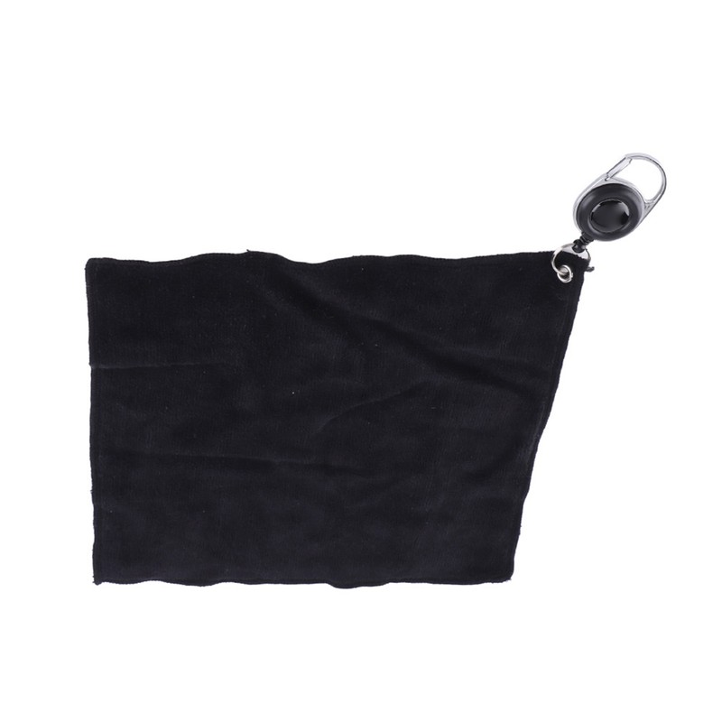 1 Pcs Double‑sided Plush Cotton Golf Club Cleaning Towel Cloth